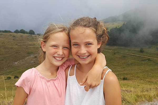 My daughters, Italy 2018